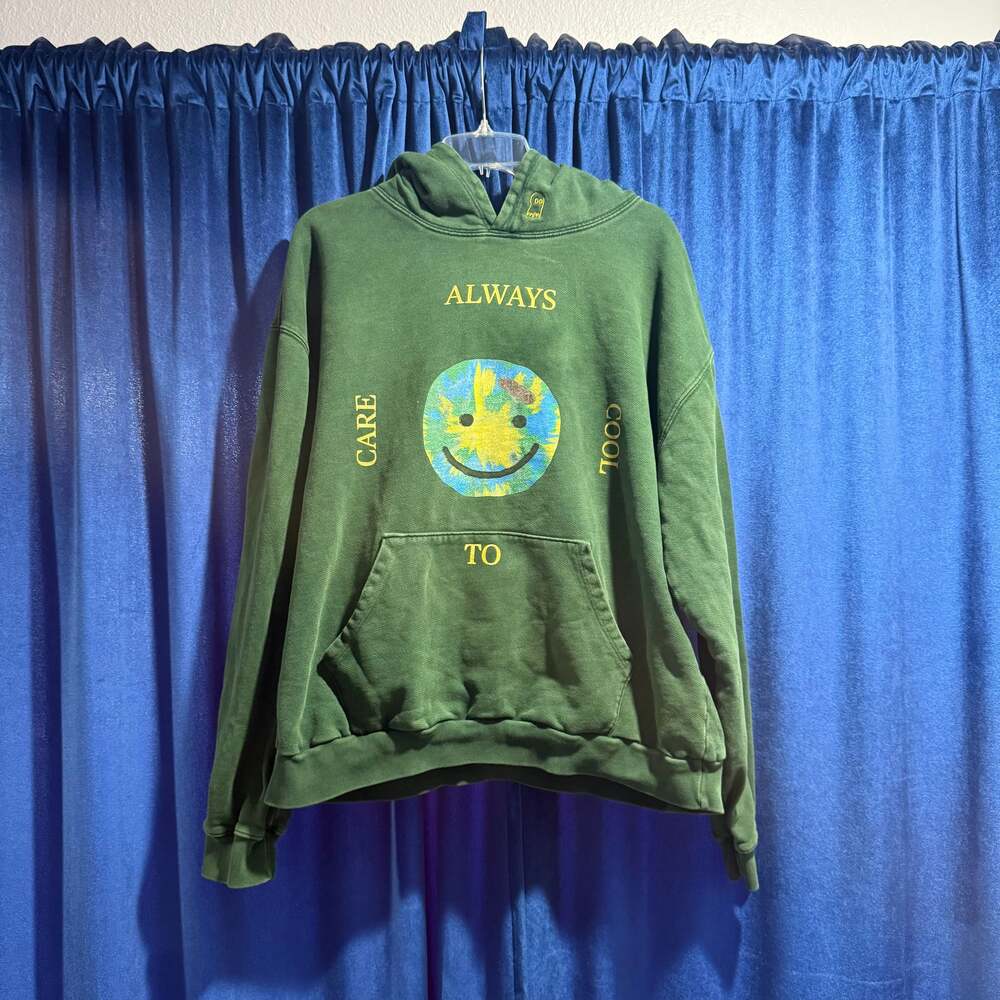 Lonely Ghost Hoodie Always Cool To Care SZ XL French Terry